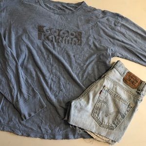 Life is Good Good Karma Blue Long Sleeve Shirt